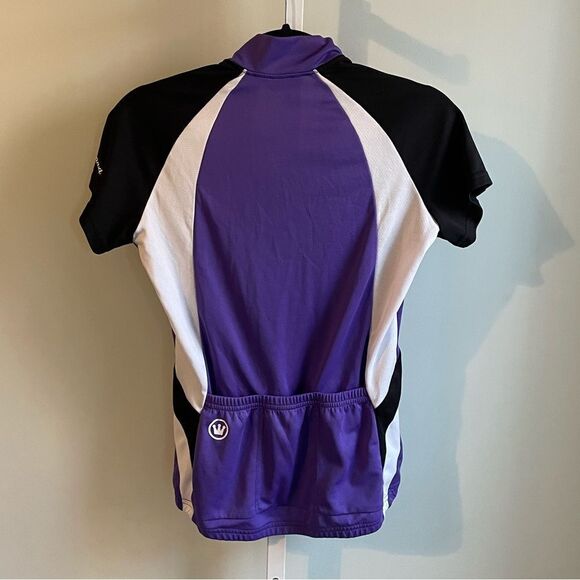 Canari Purple & Black Short Sleeve Fitted Cycling Shirt - Picture 4 of 4